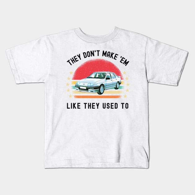 Retro 80s Vintage Car Kids T-Shirt by Xtian Dela ✅
